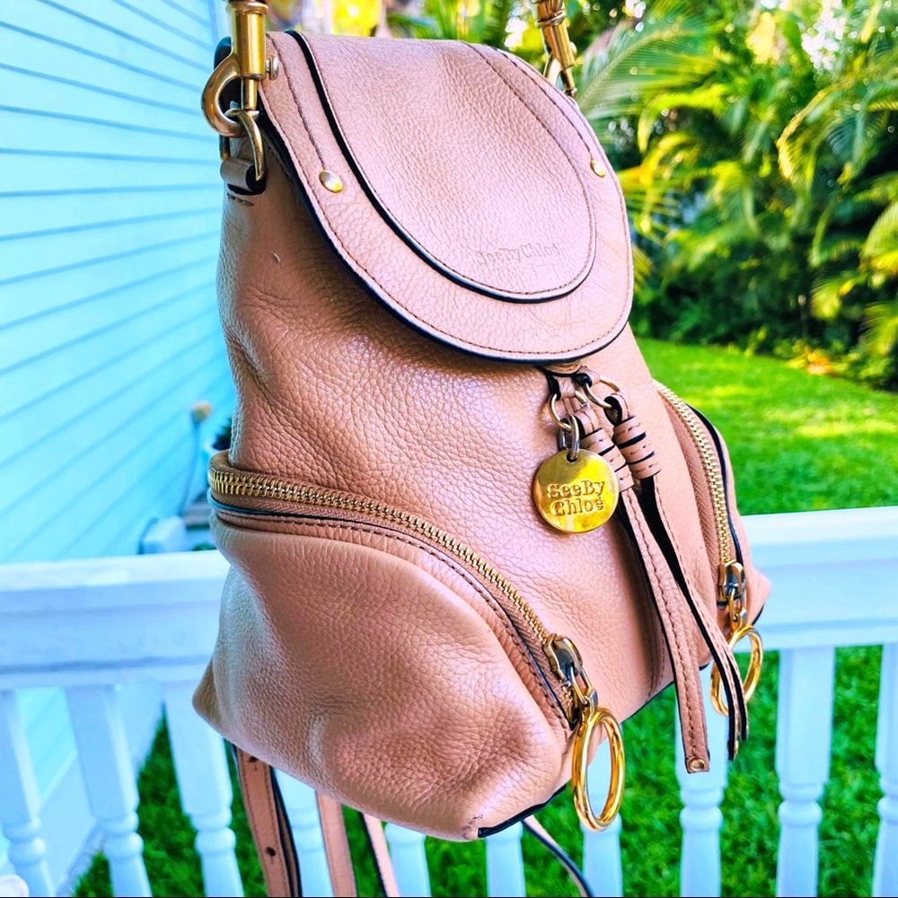 See By Chloe Nude Olga Backpack EUC - Picture 5 of 16